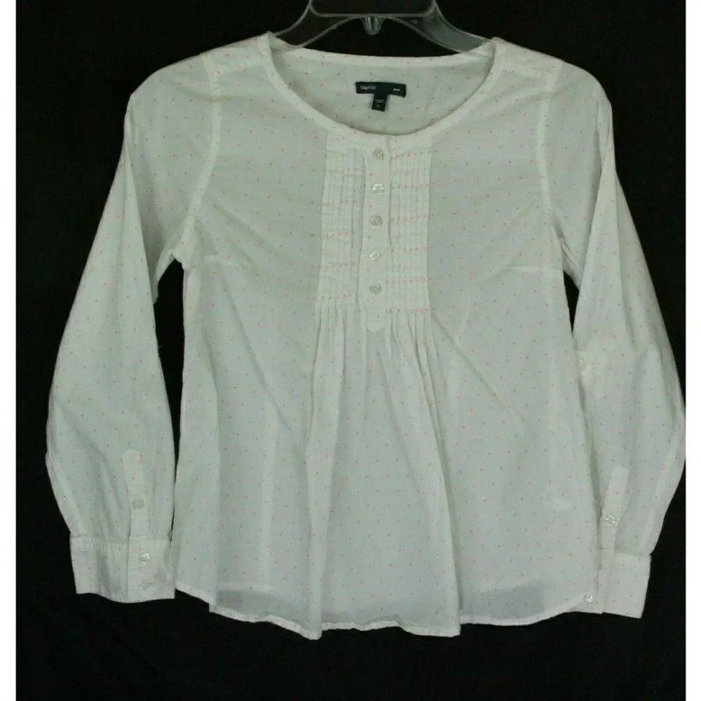 Gap Polka-Dot Shirt Girl's XL Pink